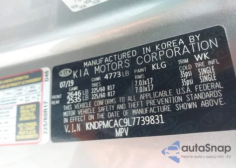 2020 Kia Sportage Lx from USA, damaged, VIN KNDPMCAC9L7739831